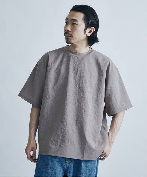 JOURNAL STANDARD（ジャーナルスタンダード）の「【EVALET / エバレット】ストレッチ ウォッシャブル Tシャツ / 無地T（Tシャツ/カットソー・メンズ・ブラック/ベージュ/ネイビー/グレー/オフホワイト/キャメル・SMALL/MEDIUM/LARGE）」の6枚目の写真