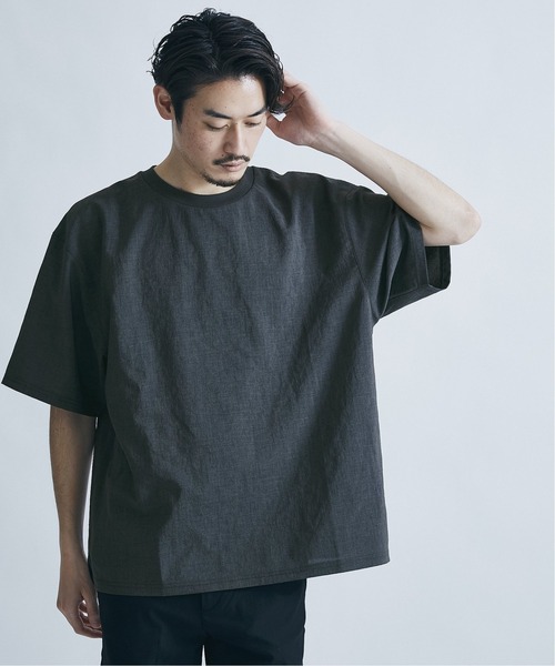JOURNAL STANDARD（ジャーナルスタンダード）の「【EVALET / エバレット】ストレッチ ウォッシャブル Tシャツ / 無地T（Tシャツ/カットソー・メンズ・ブラック/ベージュ/ネイビー/グレー/オフホワイト/キャメル・SMALL/MEDIUM/LARGE）」の3枚目の写真