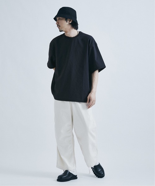 JOURNAL STANDARD（ジャーナルスタンダード）の「【EVALET / エバレット】ストレッチ ウォッシャブル Tシャツ / 無地T（Tシャツ/カットソー・メンズ・ブラック/ベージュ/ネイビー/グレー/オフホワイト/キャメル・SMALL/MEDIUM/LARGE）」の12枚目の写真