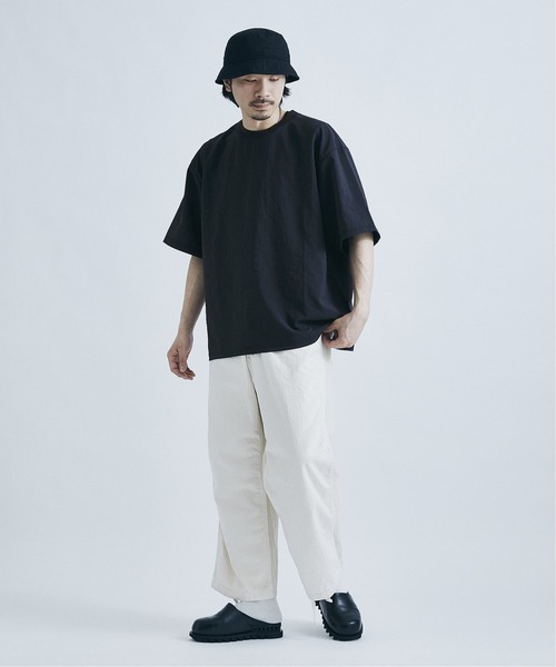 JOURNAL STANDARD（ジャーナルスタンダード）の「【EVALET / エバレット】ストレッチ ウォッシャブル Tシャツ / 無地T（Tシャツ/カットソー・メンズ・ブラック/ベージュ/ネイビー/グレー/オフホワイト/キャメル・SMALL/MEDIUM/LARGE）」の17枚目の写真