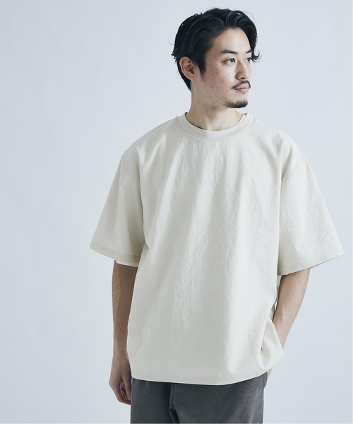 JOURNAL STANDARD（ジャーナルスタンダード）の「【EVALET / エバレット】ストレッチ ウォッシャブル Tシャツ / 無地T（Tシャツ/カットソー・メンズ・ブラック/ベージュ/ネイビー/グレー/オフホワイト/キャメル・SMALL/MEDIUM/LARGE）」の18枚目の写真