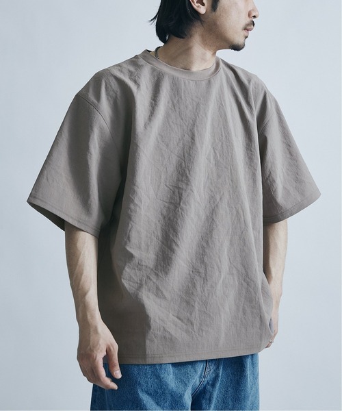 JOURNAL STANDARD（ジャーナルスタンダード）の「【EVALET / エバレット】ストレッチ ウォッシャブル Tシャツ / 無地T（Tシャツ/カットソー・メンズ・ブラック/ベージュ/ネイビー/グレー/オフホワイト/キャメル・SMALL/MEDIUM/LARGE）」の9枚目の写真