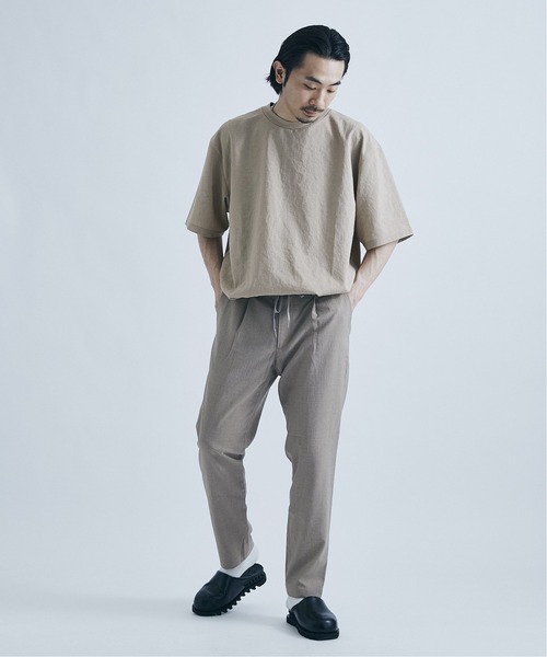 JOURNAL STANDARD（ジャーナルスタンダード）の「【EVALET / エバレット】ストレッチ ウォッシャブル Tシャツ / 無地T（Tシャツ/カットソー・メンズ・ブラック/ベージュ/ネイビー/グレー/オフホワイト/キャメル・SMALL/MEDIUM/LARGE）」の14枚目の写真