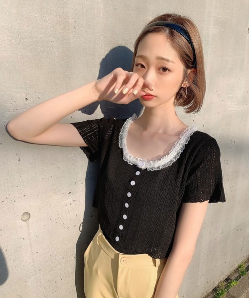 Voyage titty&Co.PETIT(ボヤージュティティアンドコープチ)の「【Voyage titty&Co.】ヘムスリットPT(その他パンツ・レディース・ベージュ/ブラック・SMALL/MEDIUM)」の5枚目の写真