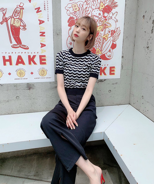 Voyage titty&Co.PETIT(ボヤージュティティアンドコープチ)の「【Voyage titty&Co.】ヘムスリットPT(その他パンツ・レディース・ベージュ/ブラック・SMALL/MEDIUM)」の14枚目の写真