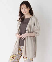 smart pink（スマートピンク）の「◆【手洗い可】ソフトリネンカーディガン（カーディガン/ボレロ）」