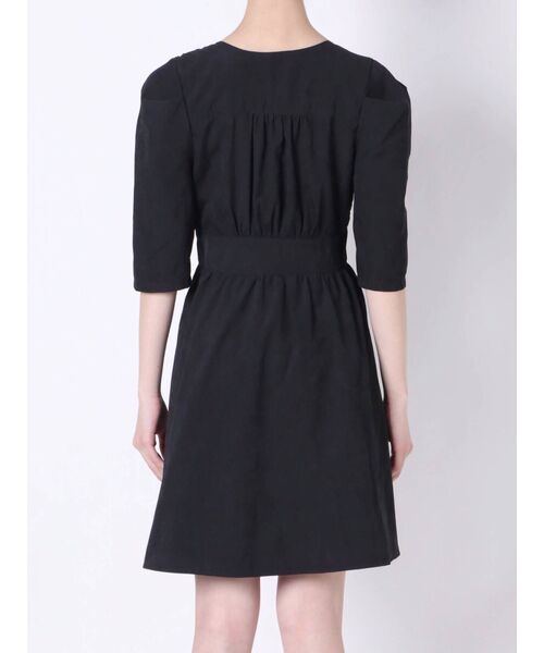 EMODA（エモダ）の「タックスリーブミニワンピース（ワンピース・レディース・ブラック/ベージュ/アイボリー・FREE）」の13枚目の写真