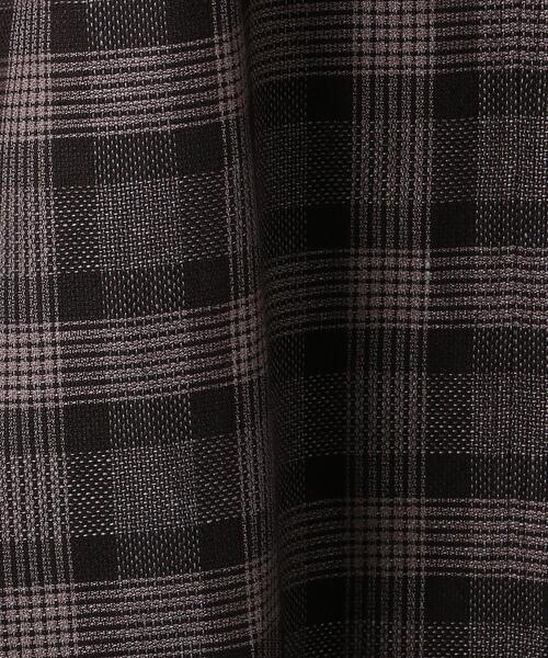 BEAUTY&YOUTH UNITED ARROWS（ビューティーアンドユースユナイテッドアローズ）の「BY 麻ブレンドチェックキャミソールワンピース（ワンピース・レディース・ブラック/ブラウン/オリーブ・SMALL/MEDIUM）」の12枚目の写真