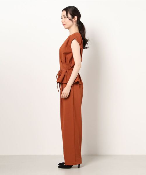 N.（N. Natural Beauty Basic）（エヌエヌナチュラルビューティーベーシック）の「麻調セットアップ（ワンピース・レディース・ブラック/ブラウン/カーキ/ピンク・MEDIUM）」の6枚目の写真