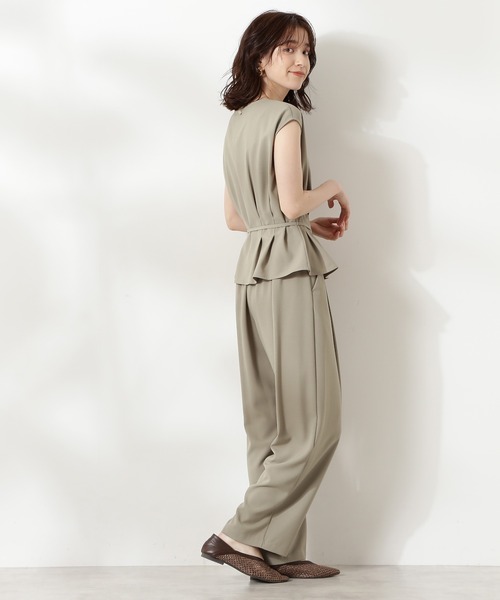 N.（N. Natural Beauty Basic）（エヌエヌナチュラルビューティーベーシック）の「麻調セットアップ（ワンピース・レディース・ブラック/ブラウン/カーキ/ピンク・MEDIUM）」の19枚目の写真