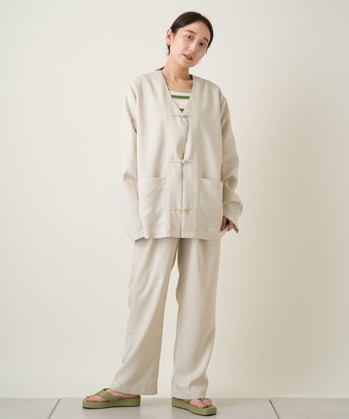 Kastane（カスタネ）の「【WHIMSIC】グルカパンツ（その他パンツ・レディース・アイボリー・1/2）」の3枚目の写真