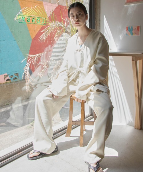 Kastane（カスタネ）の「【WHIMSIC】グルカパンツ（その他パンツ・レディース・アイボリー・1/2）」の12枚目の写真