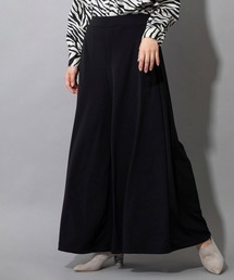 Munich | ハイツイストダブルニット　ドレープフレアパンツ(その他パンツ)