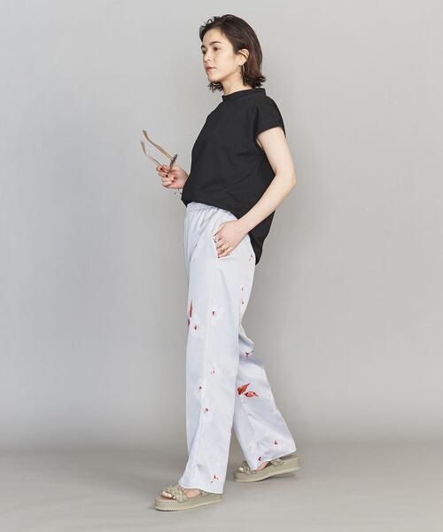 BEAUTY&YOUTH UNITED ARROWS（ビューティーアンドユースユナイテッドアローズ）の「BY コットンモックネックノースリーブカットソー（Tシャツ/カットソー・レディース・オレンジ系その他/ホワイト/ブラック・FREE）」の10枚目の写真