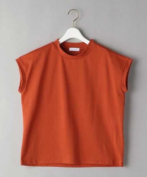 BEAUTY&YOUTH UNITED ARROWS（ビューティーアンドユースユナイテッドアローズ）の「BY コットンモックネックノースリーブカットソー（Tシャツ/カットソー・レディース・オレンジ系その他/ホワイト/ブラック・FREE）」の13枚目の写真