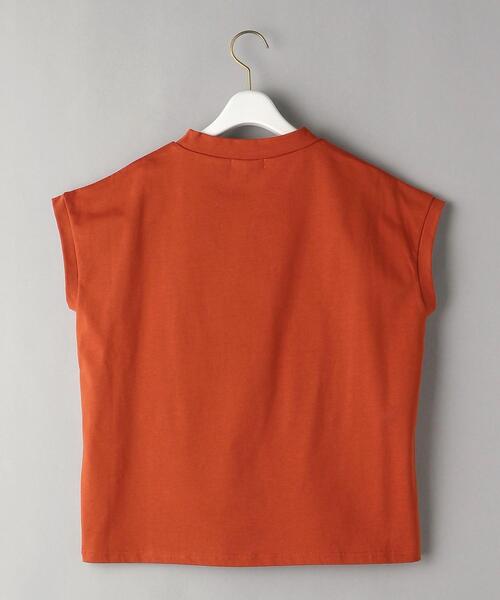 BEAUTY&YOUTH UNITED ARROWS（ビューティーアンドユースユナイテッドアローズ）の「BY コットンモックネックノースリーブカットソー（Tシャツ/カットソー・レディース・オレンジ系その他/ホワイト/ブラック・FREE）」の14枚目の写真