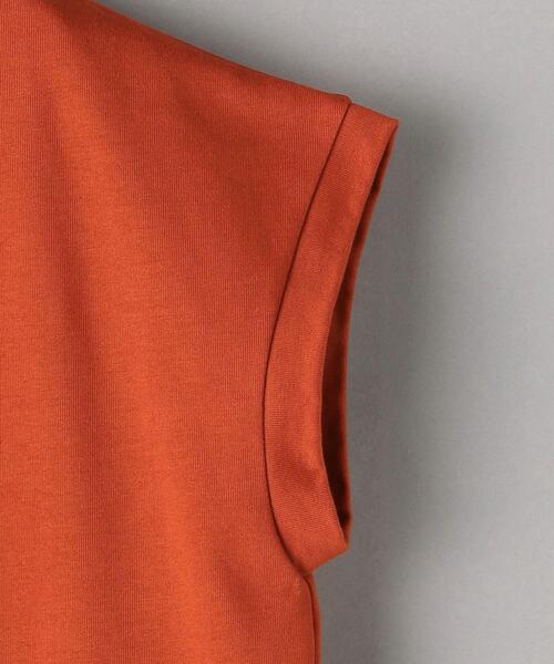 BEAUTY&YOUTH UNITED ARROWS（ビューティーアンドユースユナイテッドアローズ）の「BY コットンモックネックノースリーブカットソー（Tシャツ/カットソー・レディース・オレンジ系その他/ホワイト/ブラック・FREE）」の16枚目の写真