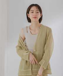 KBF | カットショルダーリブタンク(タンクトップ)