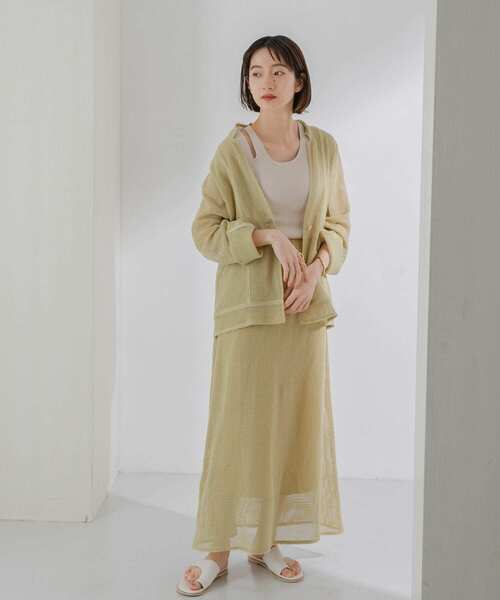 KBF（ケイビーエフ）の「カットショルダーリブタンク（タンクトップ・レディース・チャコールグレー/ベージュ/ブルー・ONE）」の15枚目の写真