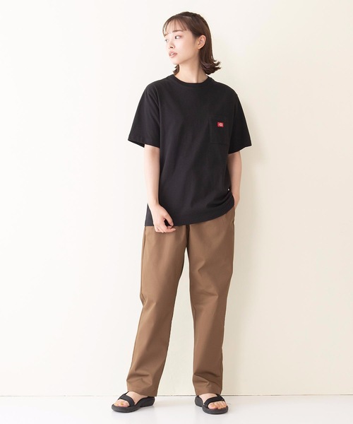 Dickies(ディッキーズ)の「【DICKIES/ディッキーズ】ワンポイントブランドロゴポケTシャツ(Tシャツ/カットソー・レディース・ホワイト/ライトグレー/ブラック/オレンジ/ライトグリーン/オフホワイト・LARGE/MEDIUM)」の14枚目の写真