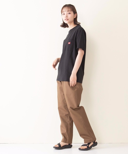 Dickies(ディッキーズ)の「【DICKIES/ディッキーズ】ワンポイントブランドロゴポケTシャツ(Tシャツ/カットソー・レディース・ホワイト/ライトグレー/ブラック/オレンジ/ライトグリーン/オフホワイト・LARGE/MEDIUM)」の15枚目の写真