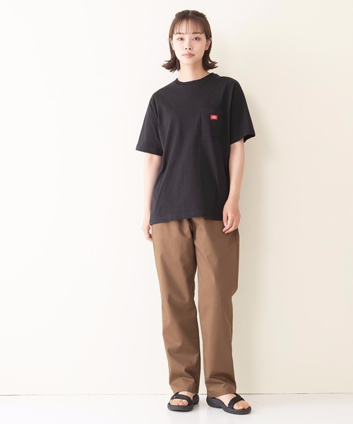 Dickies(ディッキーズ)の「【DICKIES/ディッキーズ】ワンポイントブランドロゴポケTシャツ(Tシャツ/カットソー・レディース・ホワイト/ライトグレー/ブラック/オレンジ/ライトグリーン/オフホワイト・LARGE/MEDIUM)」の16枚目の写真