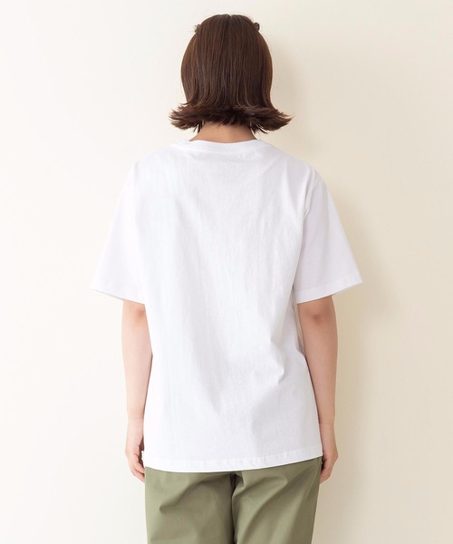 Dickies(ディッキーズ)の「【DICKIES/ディッキーズ】ワンポイントブランドロゴポケTシャツ(Tシャツ/カットソー・レディース・ホワイト/ライトグレー/ブラック/オレンジ/ライトグリーン/オフホワイト・LARGE/MEDIUM)」の13枚目の写真