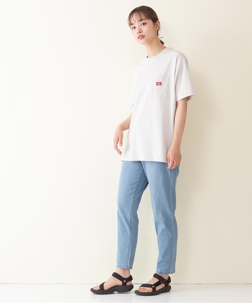Dickies(ディッキーズ)の「【DICKIES/ディッキーズ】ワンポイントブランドロゴポケTシャツ(Tシャツ/カットソー・レディース・ホワイト/ライトグレー/ブラック/オレンジ/ライトグリーン/オフホワイト・LARGE/MEDIUM)」の19枚目の写真