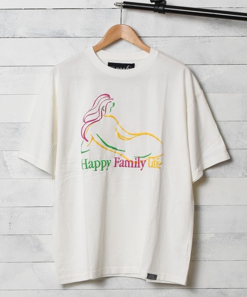 THE Nookie(ザヌーキー)の「【w】【it】【LW】【THE nookie】NUDE T-SH(Tシャツ/カットソー・メンズ・ホワイト/ブラック/マスタード・FREE)」の1枚目の写真