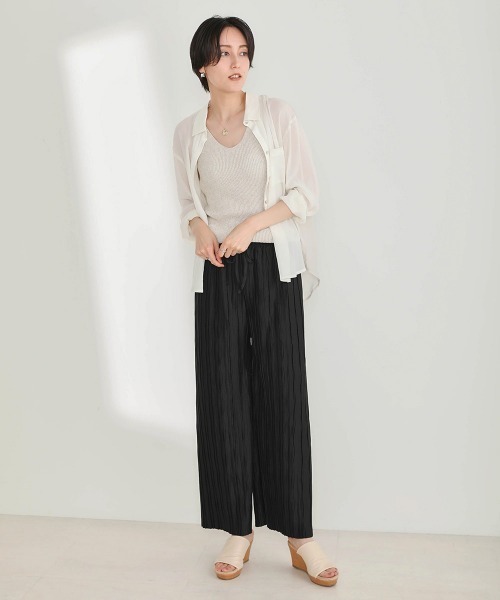 Bou Jeloud(ブージュルード)の「ツイストプリーツパンツ(その他パンツ・レディース・ブラック/ベージュ/モカ・FREE)」の22枚目の写真