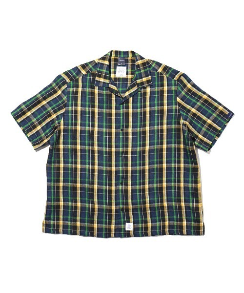 APPLEBUM（アップルバム）の「90's Linen Check S/S Oversize Shirt（シャツ/ブラウス・メンズ・グリーン系その他/ホワイト系その他・LARGE/X-LARGE/MEDIUM）」の2枚目の写真
