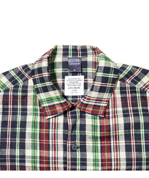 APPLEBUM（アップルバム）の「90's Linen Check S/S Oversize Shirt（シャツ/ブラウス・メンズ・グリーン系その他/ホワイト系その他・LARGE/X-LARGE/MEDIUM）」の15枚目の写真