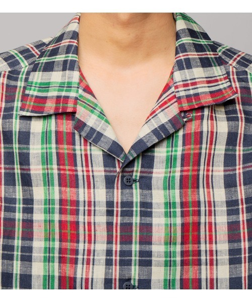 APPLEBUM（アップルバム）の「90's Linen Check S/S Oversize Shirt（シャツ/ブラウス・メンズ・グリーン系その他/ホワイト系その他・LARGE/X-LARGE/MEDIUM）」の19枚目の写真