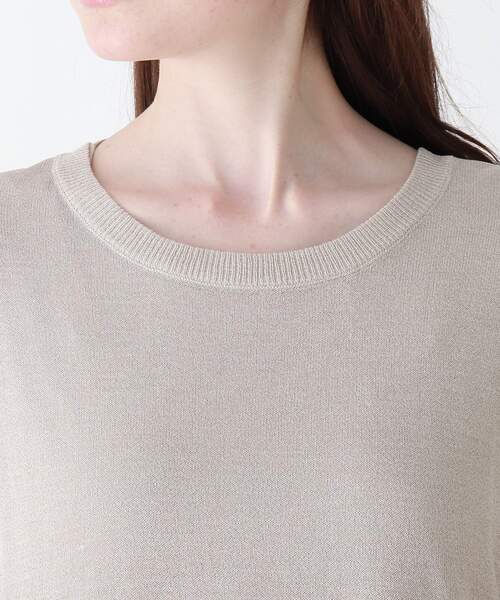 DRESKIP(ドレスキップ)の「◆【2点セット】サイドリボンシア-ニットワンピース×インナータンク(ワンピース・レディース・ブラック/サンドベージュ/グリーン系・02/03)」の11枚目の写真