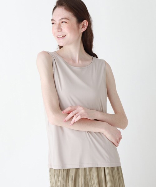 DRESKIP(ドレスキップ)の「◆【2点セット】サイドリボンシア-ニットワンピース×インナータンク(ワンピース・レディース・ブラック/サンドベージュ/グリーン系・02/03)」の15枚目の写真