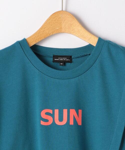 green label relaxing(グリーンレーベルリラクシング)の「【ジュニア】TJ アシンメトリー 切り替え TEE Ⅱ(Tシャツ/カットソー・キッズ・ダークグレー/オフホワイト/コバルトブルー・155/145)」の12枚目の写真