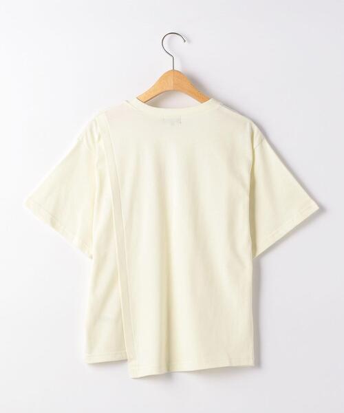 green label relaxing(グリーンレーベルリラクシング)の「【ジュニア】TJ アシンメトリー 切り替え TEE Ⅱ(Tシャツ/カットソー・キッズ・ダークグレー/オフホワイト/コバルトブルー・155/145)」の5枚目の写真