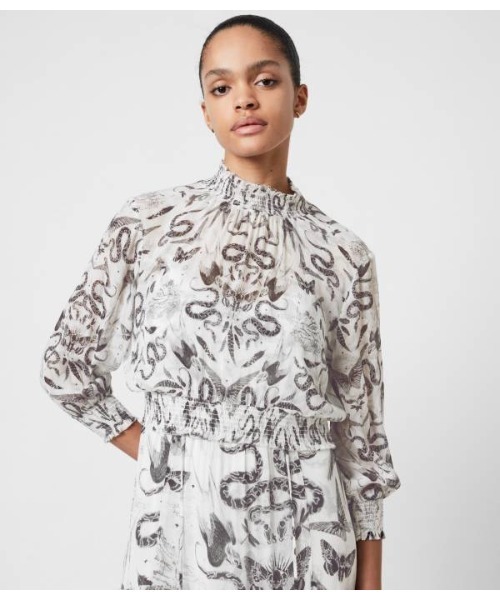 ALLSAINTS（オールセインツ）の「TAYA 2-IN-1 SOMNIUM DRESS | TAYA 2-IN-1 SOMNIUM ドレス・ワンピース（ワンピース・レディース・ホワイト系・8/6/4/2）」の6枚目の写真