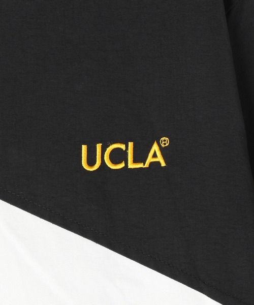 UCLA（ユーシーエルエー）の「UCLAナイロン切り替えスタンドブルゾン（ブルゾン・メンズ・ブラック/ベージュ/グリーン・MEDIUM/LARGE）」の14枚目の写真
