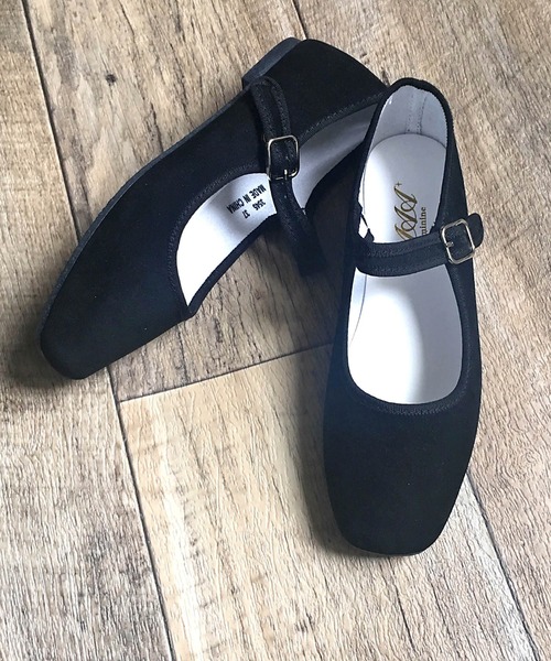 AAA+（サンエープラス）の「AAA / スクエアトゥメリージェーンカンフーシューズ(3545)　チャイナシューズ（バレエシューズ・レディース・ブラック/ブラック系その他/ブラック系その他2/ブラック系その他3/ブラック系その他4・40/38/39/35/36/37）」の3枚目の写真