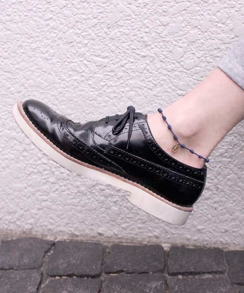 FACES(7)（フェイシーズセブン）の「MARCABANA マールカバーナ ロザリオコードアンクレット ブラス  MARIA マリア（アンクレット・レディース・ブラック/ネイビー/カーキ/ブルー/レッド・FREE）」の3枚目の写真