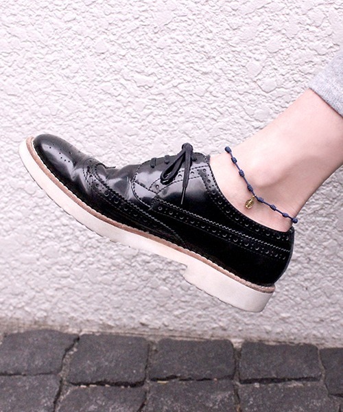 FACES(7)（フェイシーズセブン）の「MARCABANA マールカバーナ ロザリオコードアンクレット ブラス  MARIA マリア（アンクレット・レディース・ブラック/ネイビー/カーキ/ブルー/レッド・FREE）」の12枚目の写真