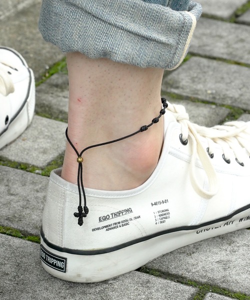 FACES(7)（フェイシーズセブン）の「MARCABANA マールカバーナ ロザリオコードアンクレット ブラス  MARIA マリア（アンクレット・レディース・ブラック/ネイビー/カーキ/ブルー/レッド・FREE）」の21枚目の写真