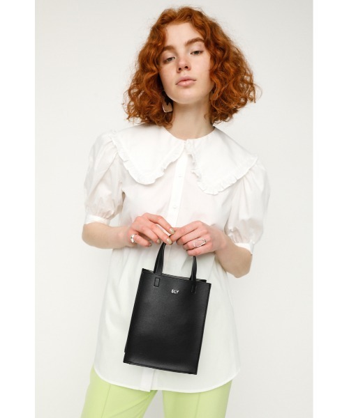 SLY（スライ）の「【LIMITED ITEM】SQUARE MINI BAG/スクエアミニバッグ（ショルダーバッグ・レディース・ピンク/グレー/ブラック・FREE）」の4枚目の写真