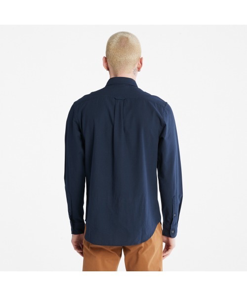 Timberland(ティンバーランド)の「メンズ 長袖 ゲイル リバー ヤーン ダイ オックスフォード シャツ(シャツ/ブラウス・メンズ・ホワイト/ダークブルー/ネイビー/ダークネイビー・SMALL/MEDIUM/LARGE/X-LARGE/XX-LARGE/X-SMALL)」の9枚目の写真