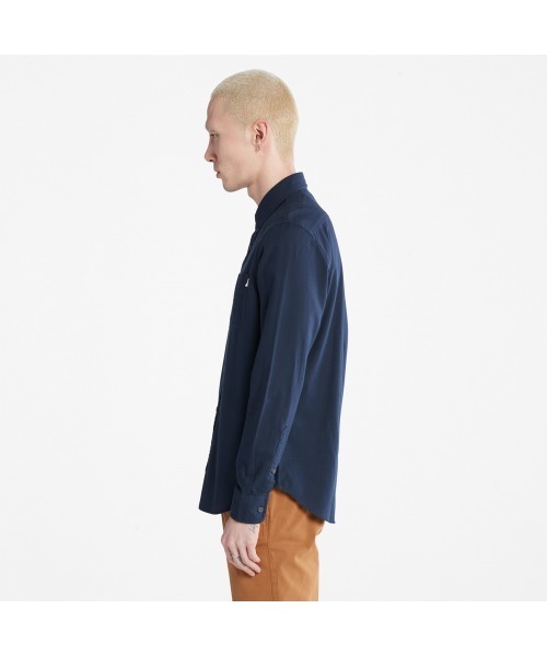 Timberland(ティンバーランド)の「メンズ 長袖 ゲイル リバー ヤーン ダイ オックスフォード シャツ(シャツ/ブラウス・メンズ・ホワイト/ダークブルー/ネイビー/ダークネイビー・SMALL/MEDIUM/LARGE/X-LARGE/XX-LARGE/X-SMALL)」の11枚目の写真