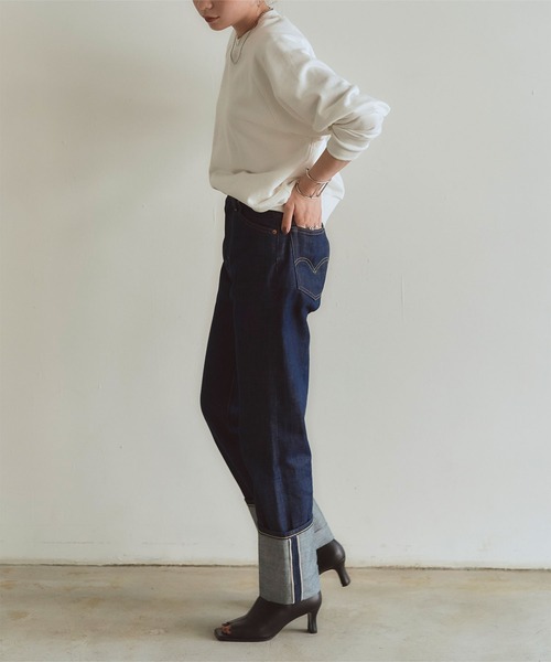 titivate(ティティベイト)の「ベーシックスウェットプルオーバー(スウェット・レディース・ピンク/オフホワイト/イエロー/パープル/モカ/ブラック・M/S)」の15枚目の写真