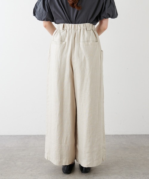 PUAL CE CIN(ピュアルセシン)の「【Du noir】リネンスラックスパンツ(スラックス・レディース・ブラック/グレー/ベージュ・FREE)」の16枚目の写真
