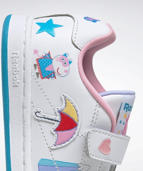 Reebok（リーボック）の「PEPPA PIG ロイヤル コンプリート CLN 2 （スニーカー・キッズ・ホワイト・17.0cm/18.0cm/19.0cm/20.0cm）」の6枚目の写真