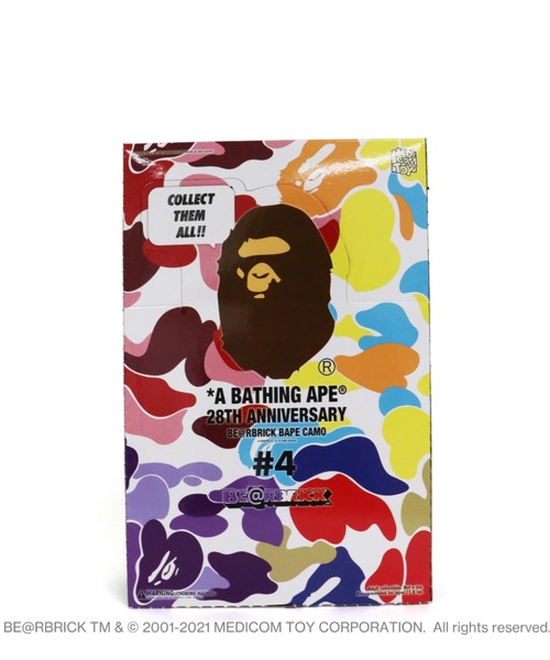 A BATHING APE（アベイシングエイプ）の「A BATHING APE 28TH ANNIVERSARY BE@RBRICK BAPE CAMO 100% BOX #4（フィギュア・メンズ・マルチ・FREE）」の8枚目の写真